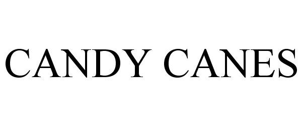 Trademark Logo CANDY CANES