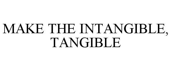  MAKE THE INTANGIBLE, TANGIBLE