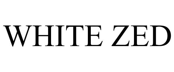 Trademark Logo WHITE ZED