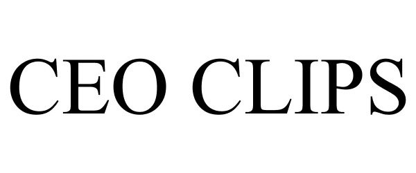 Trademark Logo CEO CLIPS