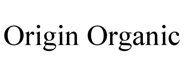  ORIGIN ORGANIC