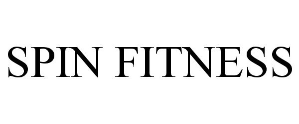 Trademark Logo SPIN FITNESS