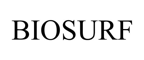 Trademark Logo BIOSURF