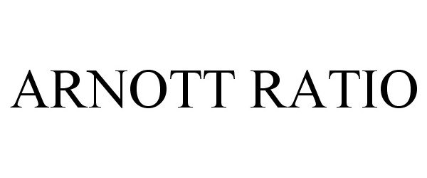Trademark Logo ARNOTT RATIO