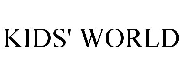 Trademark Logo KIDS' WORLD