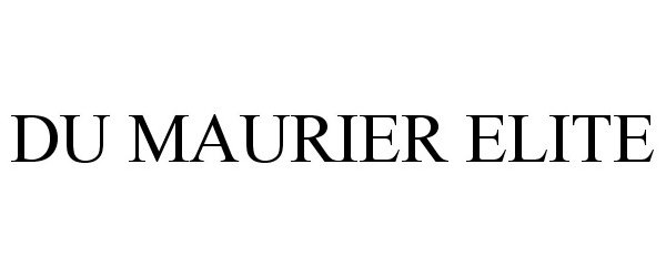 Trademark Logo DU MAURIER ELITE