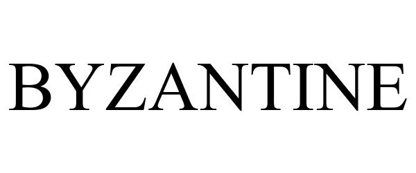 Trademark Logo BYZANTINE