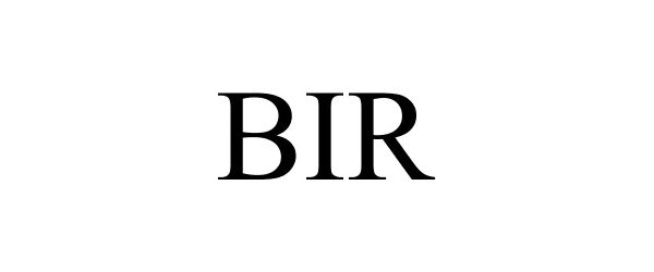 Trademark Logo BIR