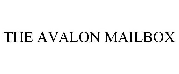 Trademark Logo THE AVALON MAILBOX