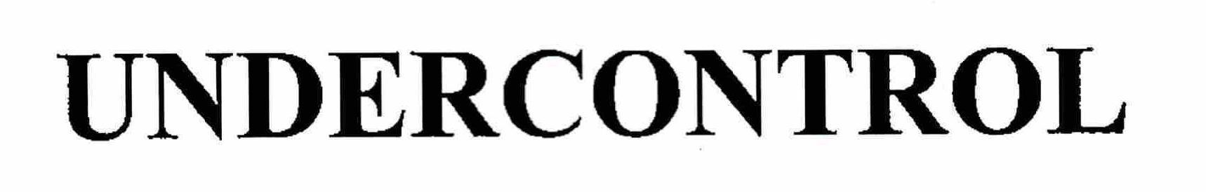 Trademark Logo UNDERCONTROL