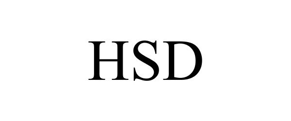 Trademark Logo HSD