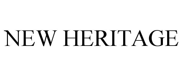 Trademark Logo NEW HERITAGE