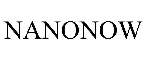 Trademark Logo NANONOW
