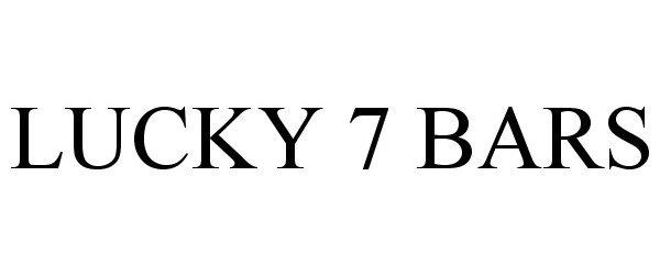 Trademark Logo LUCKY 7 BARS