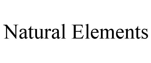 Trademark Logo NATURAL ELEMENTS