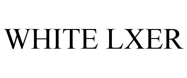  WHITE LXER
