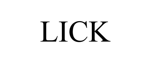 Trademark Logo LICK