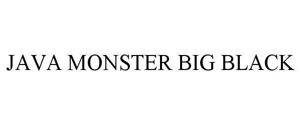  JAVA MONSTER BIG BLACK