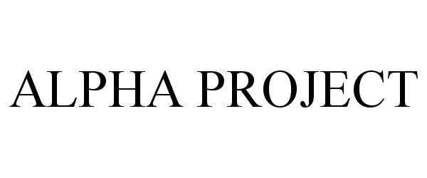  ALPHA PROJECT