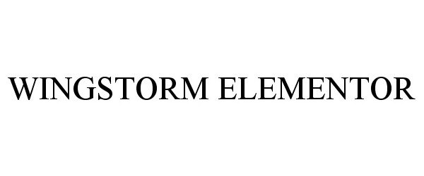 Trademark Logo WINGSTORM ELEMENTOR