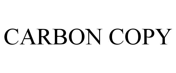 Trademark Logo CARBON COPY