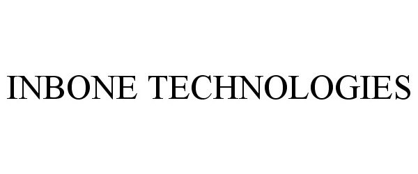 Trademark Logo INBONE TECHNOLOGIES