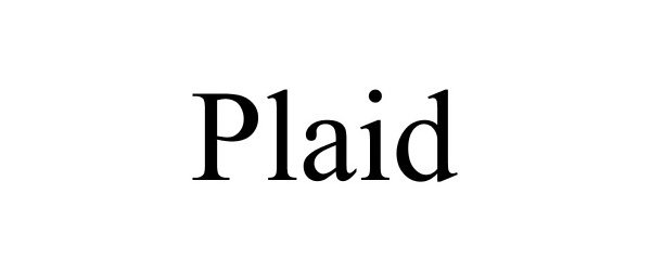 Trademark Logo PLAID