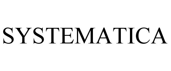 Trademark Logo SYSTEMATICA