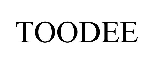 Trademark Logo TOODEE