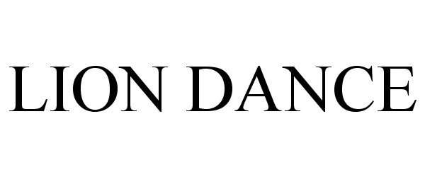 Trademark Logo LION DANCE