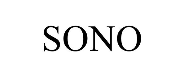 Trademark Logo SONO