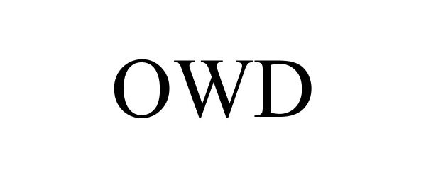 Trademark Logo OWD