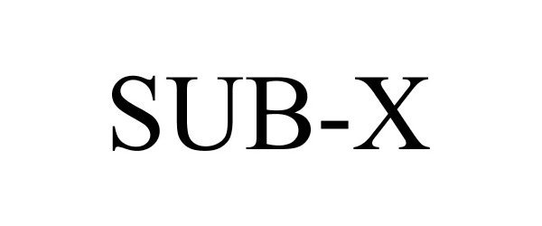  SUB-X
