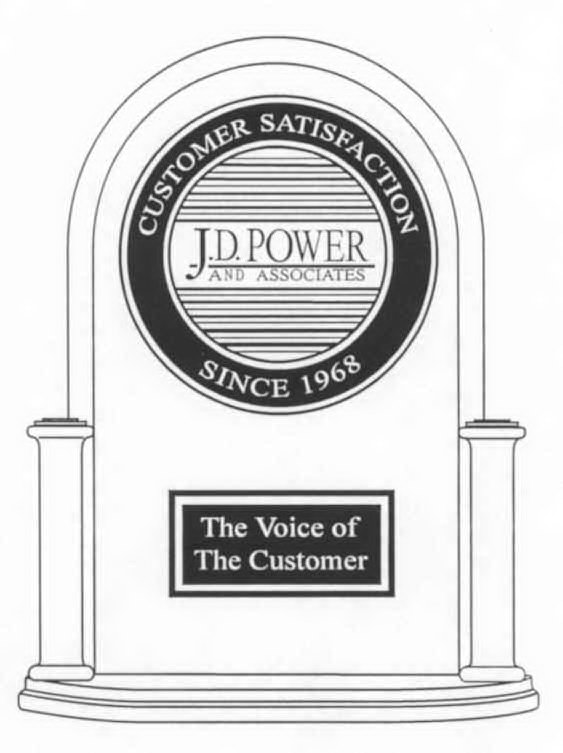  J.D. POWER AND ASSOCIATES CUSTOMER SATISFACTION SINCE 1968 THE VOICE OF THE CUSTOMER