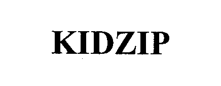 Trademark Logo KIDZIP