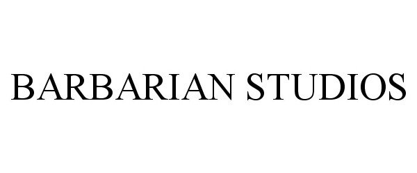 Trademark Logo BARBARIAN STUDIOS