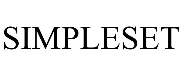  SIMPLESET