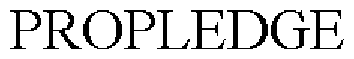 Trademark Logo PROPLEDGE