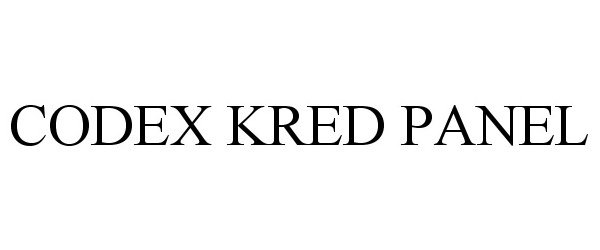  CODEX KRED PANEL