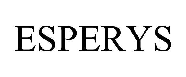 Trademark Logo ESPERYS