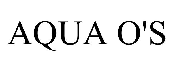 Trademark Logo AQUA O'S