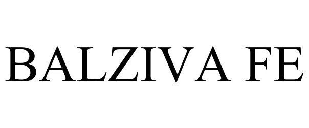 Trademark Logo BALZIVA FE