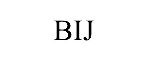 Trademark Logo BIJ