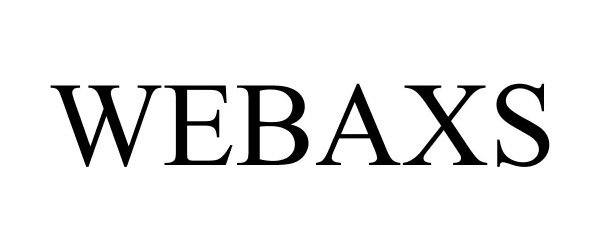 Trademark Logo WEBAXS