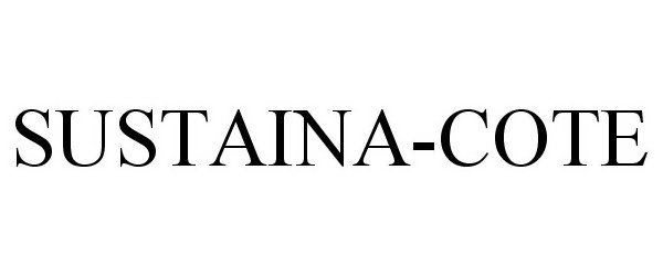 Trademark Logo SUSTAINA-COTE