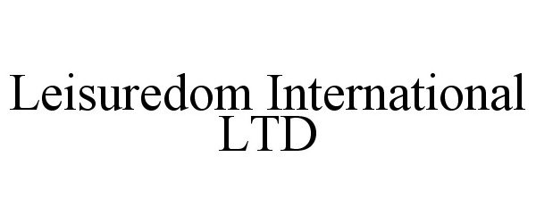 Trademark Logo LEISUREDOM INTERNATIONAL LTD
