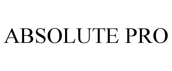 Trademark Logo ABSOLUTE PRO