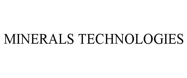 Trademark Logo MINERALS TECHNOLOGIES