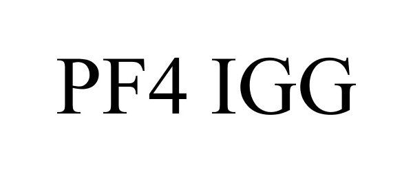 Trademark Logo PF4 IGG