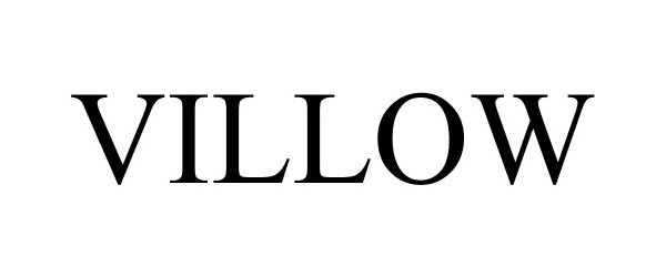 Trademark Logo VILLOW